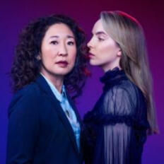 a promo photo of villanelle and eve or “villaneve” from the show "killing eve."